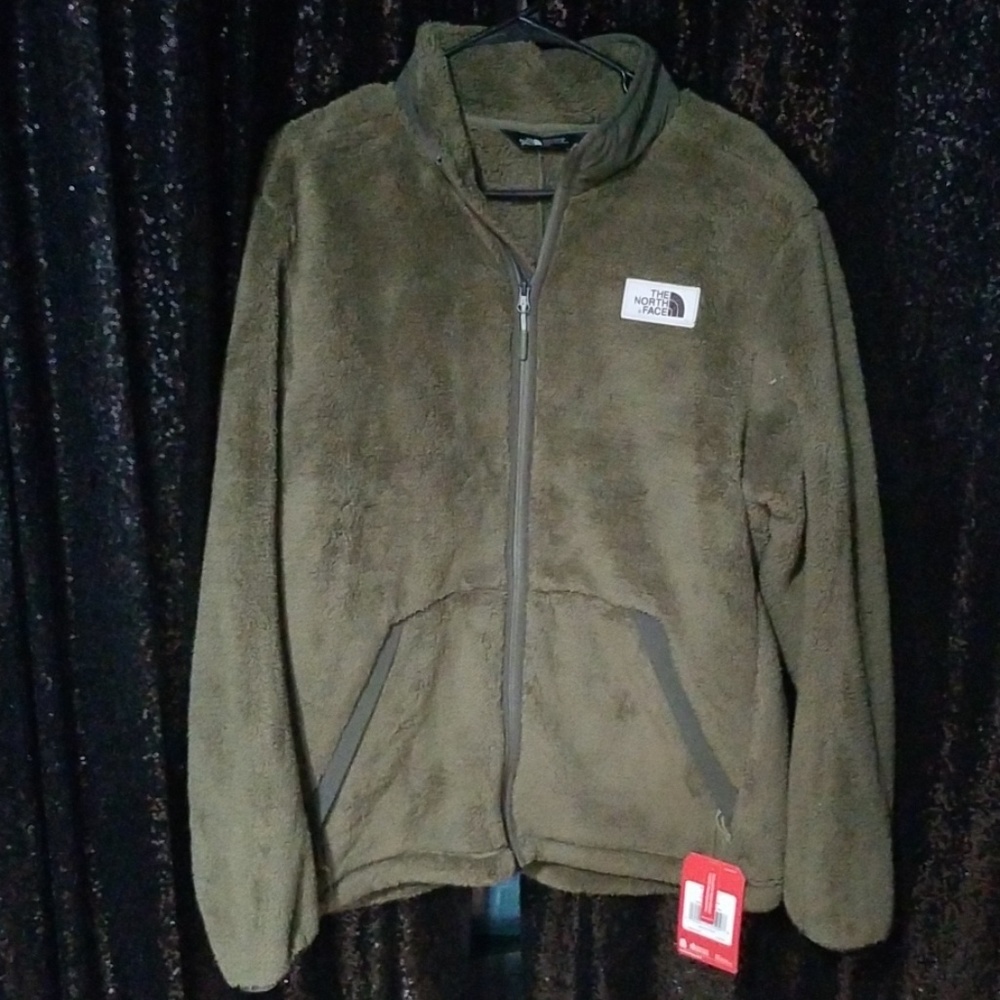 Green Fuzzy NorthFace